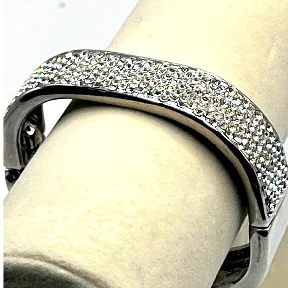 Vintage-Style Rhinestone Necklace & Bracelet Set Intricate Art Deco Design - Picture 11 of 11